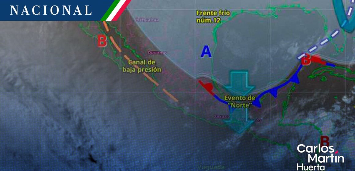Frente frío 12 se mantendrá con características de estacionario y heladas en el centro y norte de México