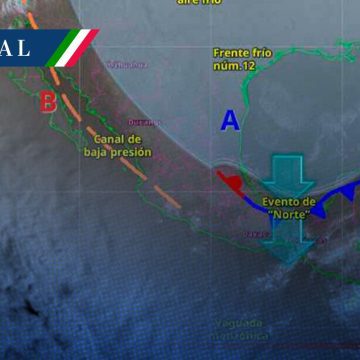Frente frío 12 se mantendrá con características de estacionario y heladas en el centro y norte de México