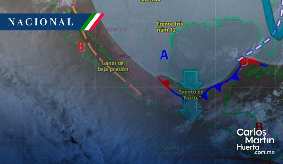 Frente frío 12 se mantendrá con características de estacionario y heladas en el centro y norte de México