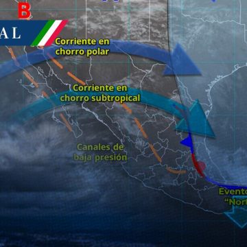 Frente frío 16 y masa de aire polar azotan el sureste con lluvias intensas