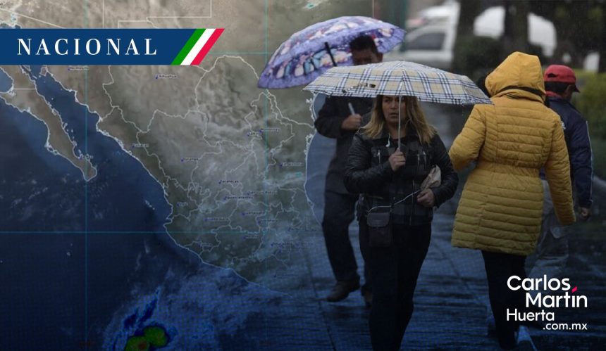 Se mantienen condiciones de lluvias en estados del occidente, centro, sur y sureste del país