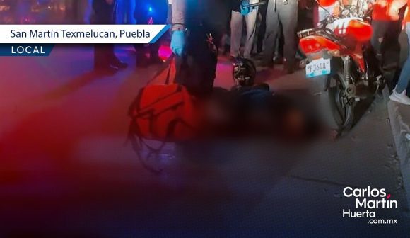 Asesinan a balazos a motociclista en San Martín Texmelucan