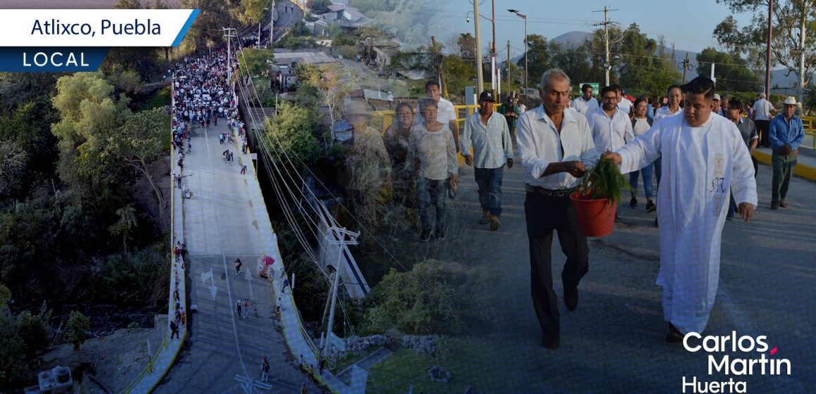 Inauguran en Atlixco la rehabilitación del Puente “Las Vigas”