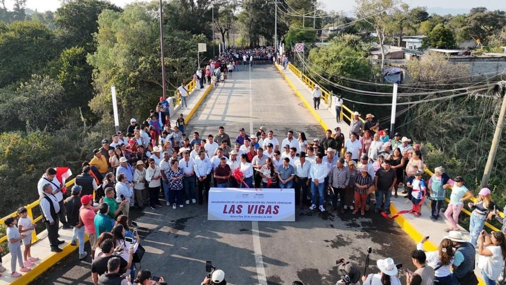 Inauguran en Atlixco la rehabilitación del Puente "Las Vigas"