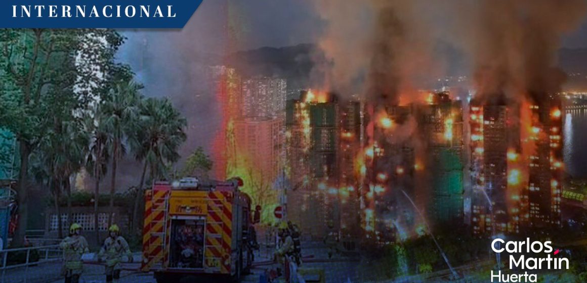 Tragedia en Hong Kong: Incendio arrasa con complejo residencial y deja 13 muertos