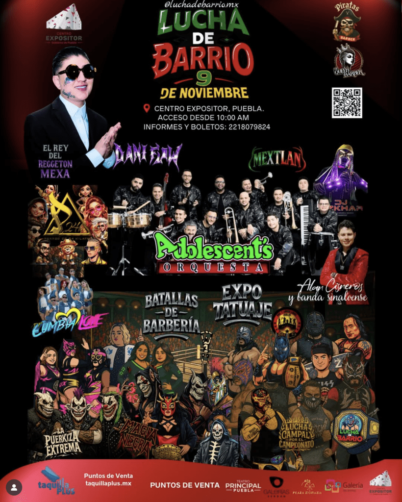 La segunda edición de Lucha de Barrio llega al Centro Expositor de Puebla 1 La segunda edición de Lucha de Barrio llega al Centro Expositor de Puebla