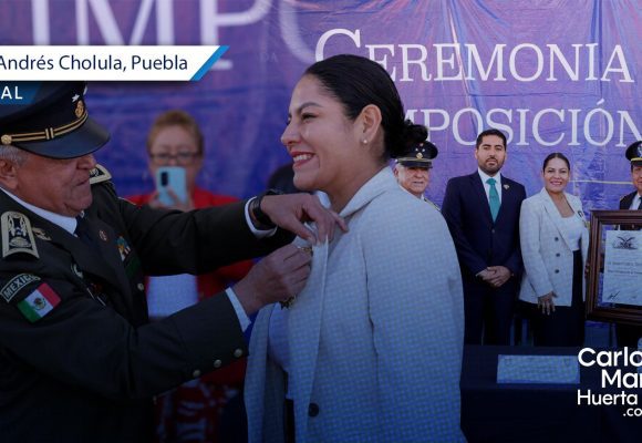 Portada Lupita Cuautle recibe la Venera “Gran Defensora de la Patria” en ceremonia militar en San Andrés Cholula CMH Lupita Cuautle recibe la Venera “Gran Defensora de la Patria” en ceremonia militar en San Andrés Cholula