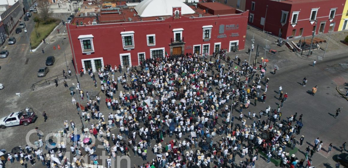 Manifestación Generación Z – Casa Aguayo Gobierno de Puebla garantizó seguridad a manifestantes