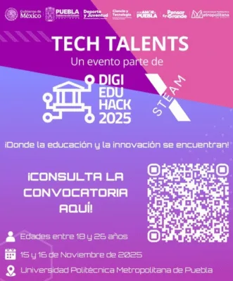 Puebla recibirá el Tech Talents 2025 en noviembre 1 Puebla recibirá el Tech Talents 2025 en noviembre