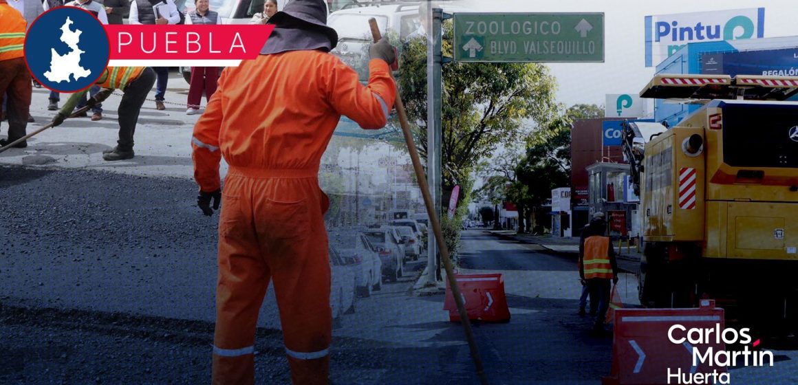 Portada Reconstruye gobierno estatal 37 vialidades prioritarias en Puebla capital CMH Reconstruye gobierno estatal 37 vialidades prioritarias en Puebla capital