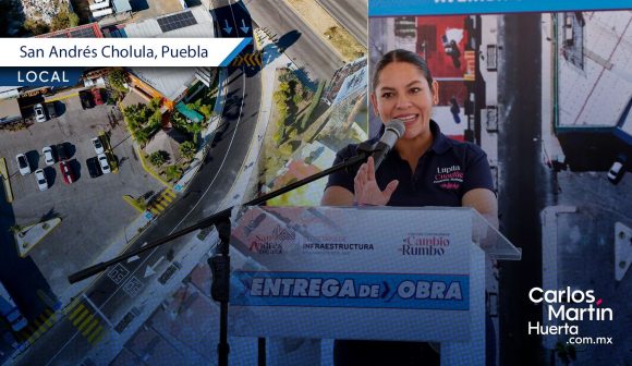 Rehabilitación de avenida en Delegación Atlixcáyotl mejora movilidad en San Andrés Cholula