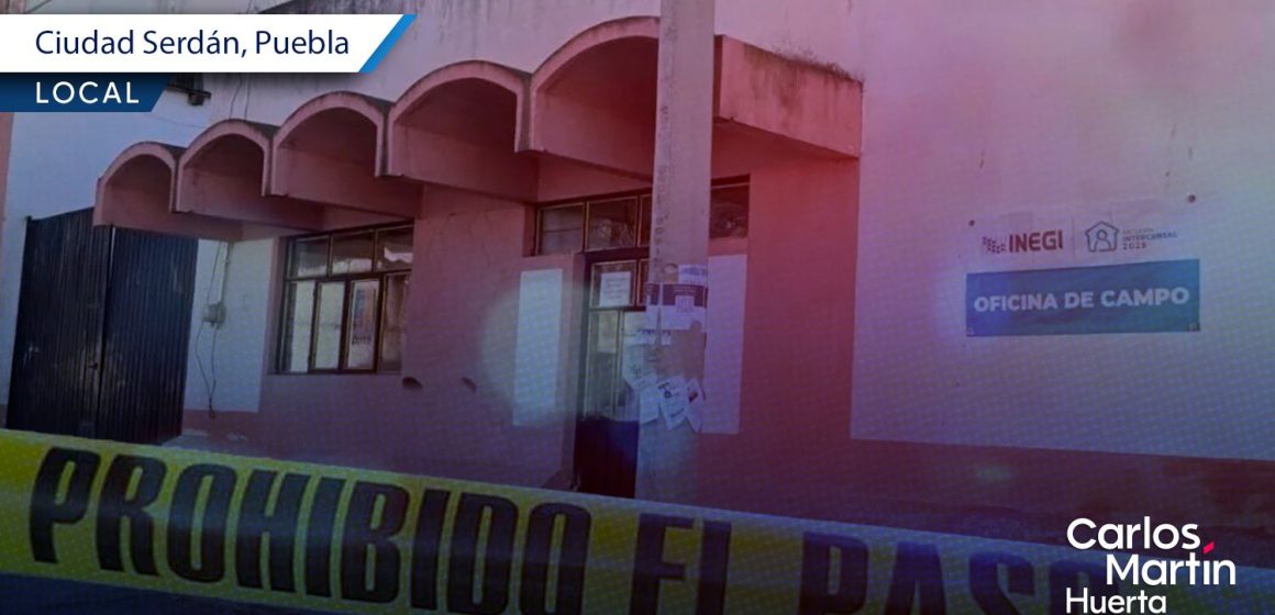 Roban equipo de cómputo en instalaciones del INEGI en Ciudad Serdán