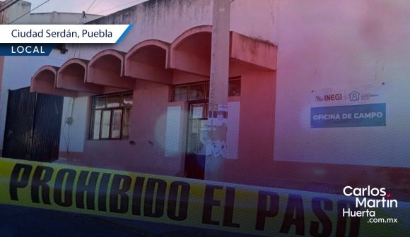 Roban equipo de cómputo en instalaciones del INEGI en Ciudad Serdán