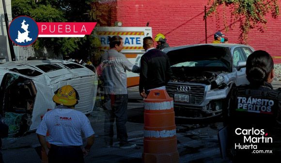 Ruta 11 termina volcada tras fuerte accidente en la colonia El Carmen; hay 7 heridos