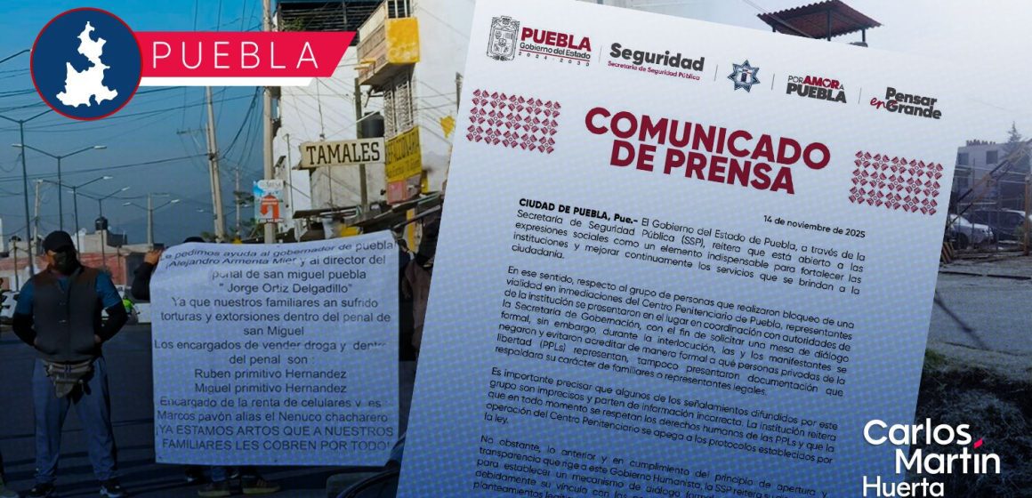 SSP reitera disposición al diálogo tras manifestación de supuestos familiares de reos del penal de San Miguel