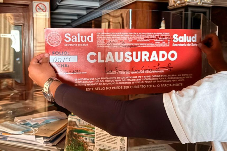 Clausuran de forma definitiva Clínica WM6 en Puebla por graves irregularidades sanitarias