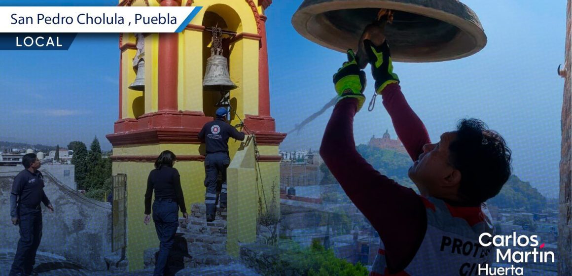 Portada San Pedro Cholula refuerza protocolos de seguridad previo al Concierto de Campanas del Vaniloquio 2025 CMH San Pedro Cholula refuerza protocolos de seguridad previo al Concierto de Campanas del Vaniloquio 2025