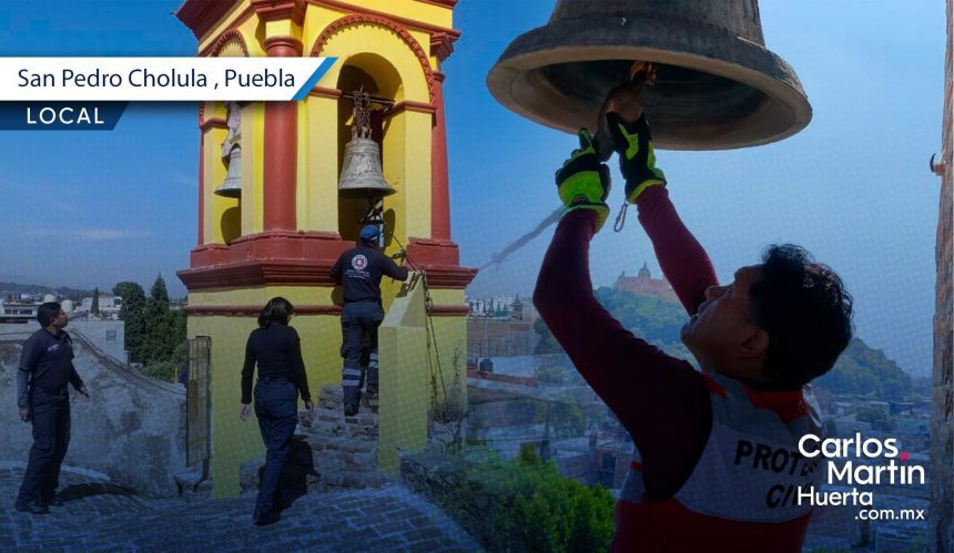 San Pedro Cholula refuerza protocolos de seguridad previo al Concierto de Campanas del Vaniloquio 2025
