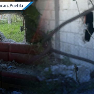 ¡Alerta en Texmelucan! Roban barbería tras perforar uno de sus muros