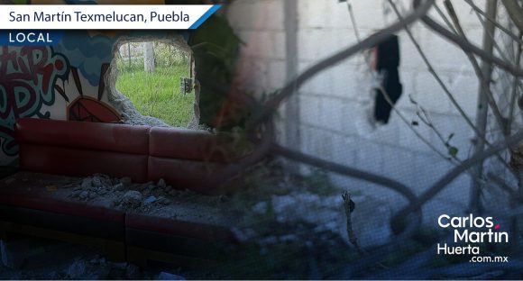 ¡Alerta en Texmelucan! Roban barbería tras perforar uno de sus muros