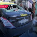 Destrozan taxi y generan caos en la zona de la CAPU y Mercado Hidalgo