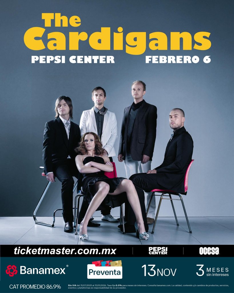 The Cardigans regresará a México en 2026