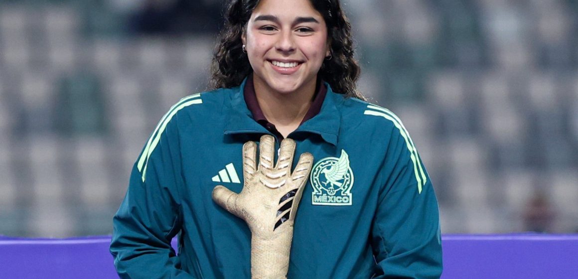 Valentina Murrieta, portera de México Sub-17, conquista el Guante de Oro