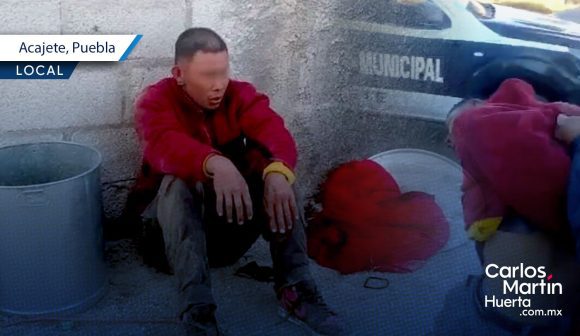 Vecinos detienen y dan golpiza a ladrón en Acajete; autoridades impiden linchamiento