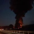 Volcadura e incendio de pipa generó cierre total de la autopista México-Puebla