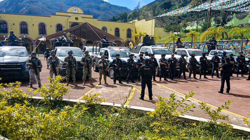 Refuerzan seguridad en Eloxochitlán con apoyo de 50 elementos estatales y del Ejército