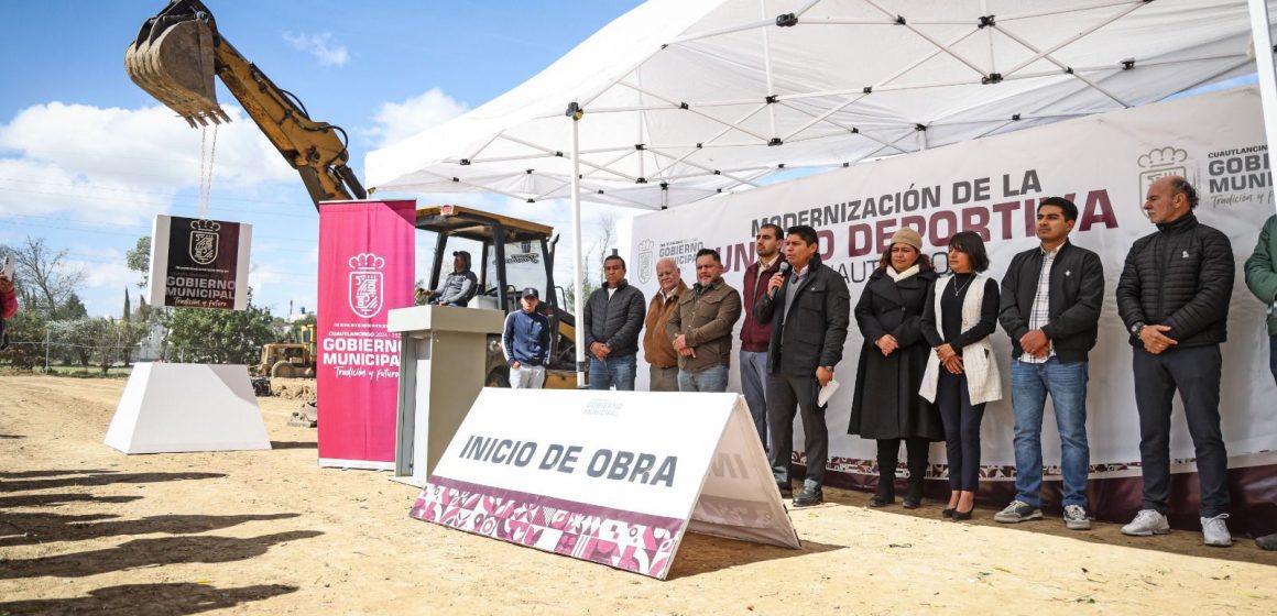 Omar Muñoz dignifica espacios deportivos de Cuautlancingo
