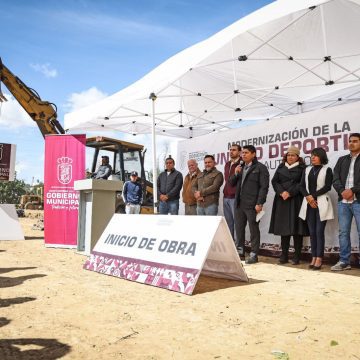 Omar Muñoz dignifica espacios deportivos de Cuautlancingo