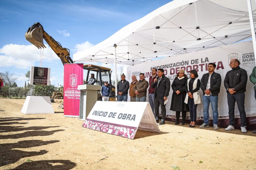 Omar Muñoz dignifica espacios deportivos de Cuautlancingo