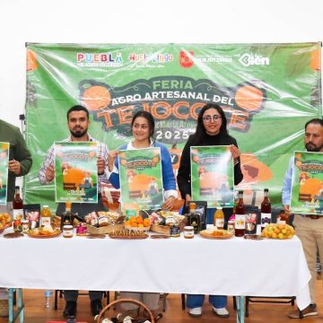 Presentan la 4ta edición de la Feria Artesanal del Tejocote en Atexcac, Huejotzingo