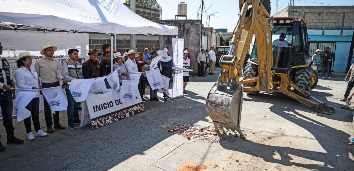 Omar Muñoz inicia importante obra de ampliación de red de drenaje en Sanctorum