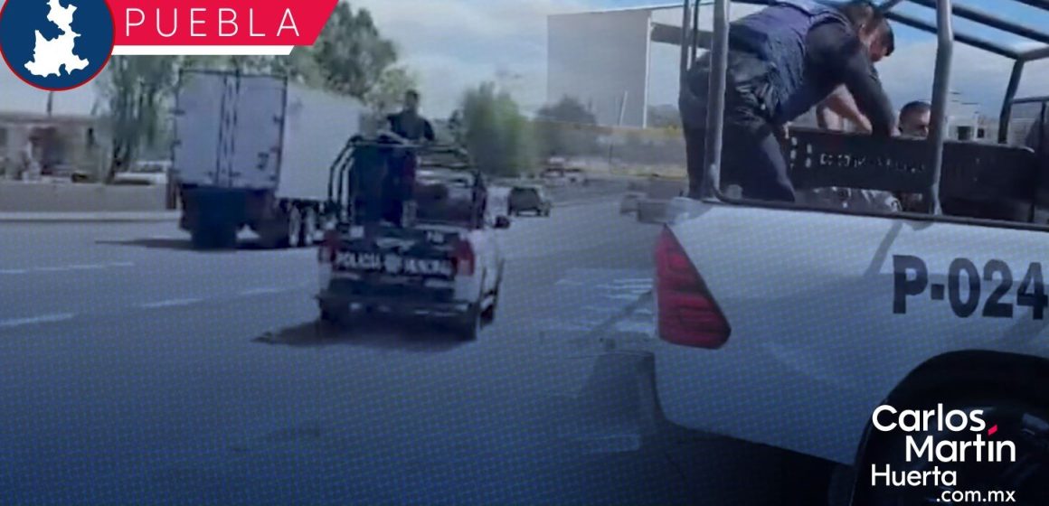 coronango-detención Detienen a pareja en Coronango tras persecución en vehículo robado sobre la autopista México–Puebla