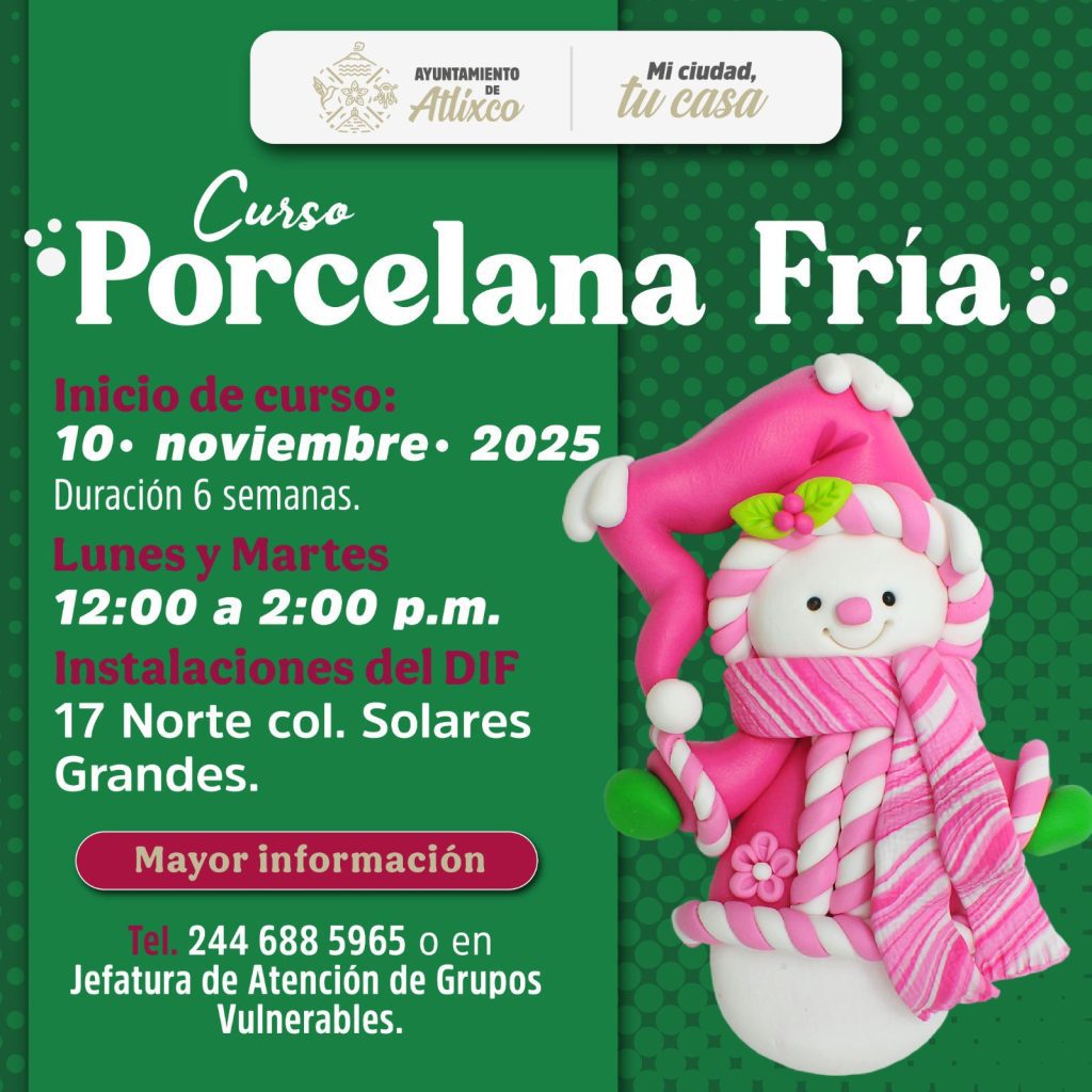 DIF Atlixco abre inscripciones: Talleres de artesanías navideñas 2 curso atlixco 2