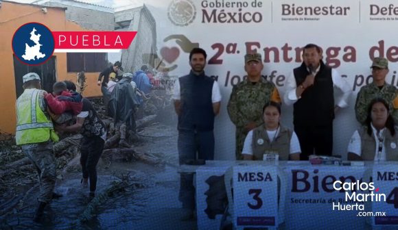 Inicia segunda entrega de apoyos a damnificados en Puebla
