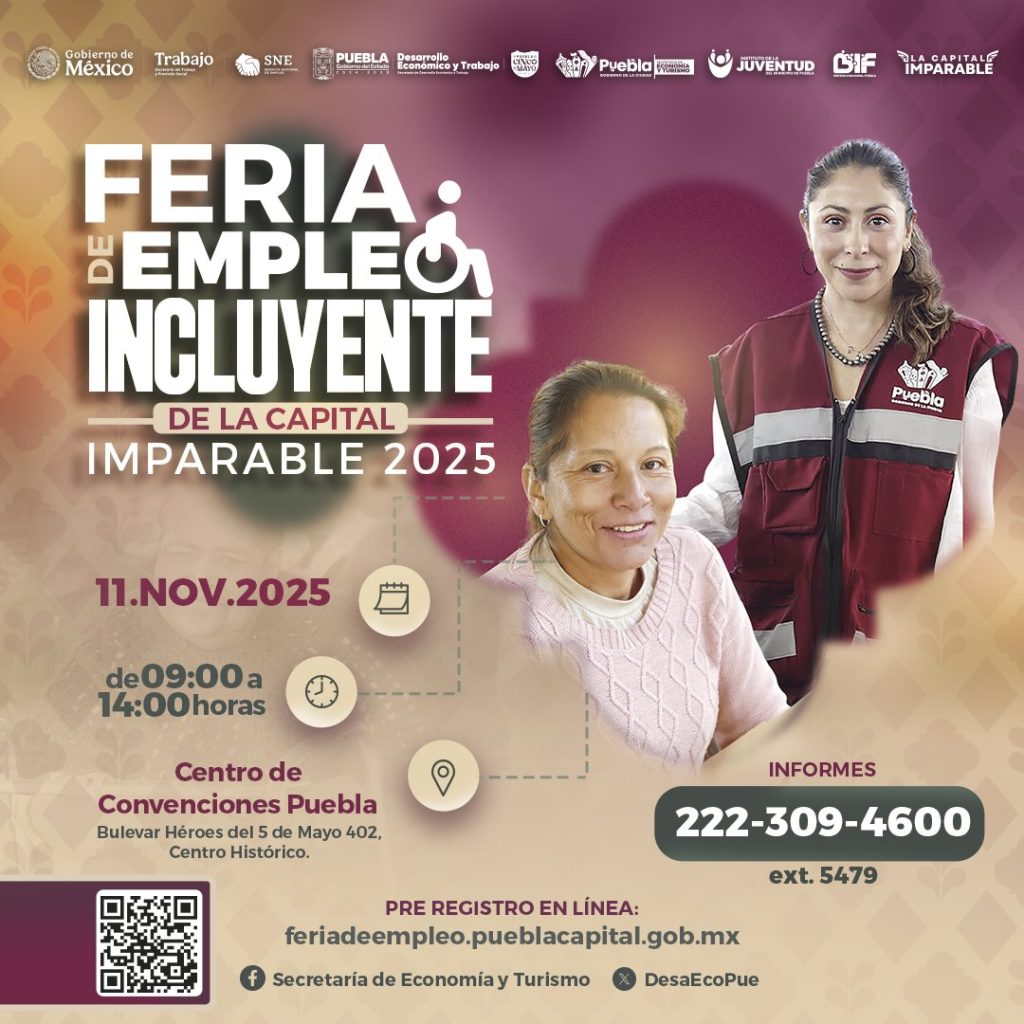 Ayuntamiento de Puebla: ¡82 empresas te esperan! Conoce la Feria de Empleo más incluyente 1 feria del empleo