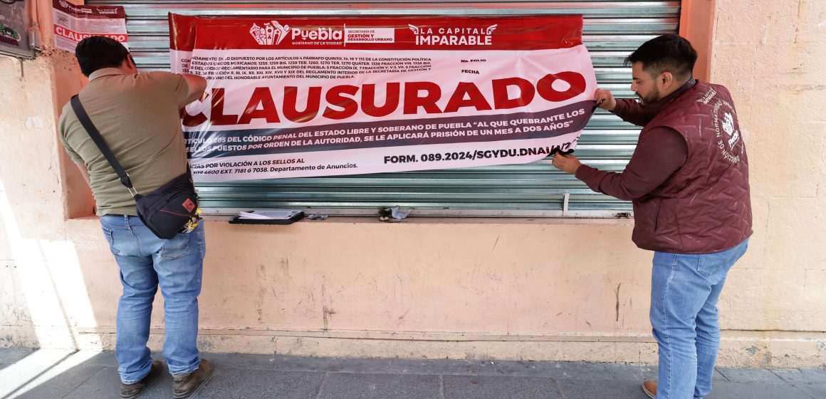 SSC Puebla clausura 13 negocios con venta de alcohol; la mayoría por temas administrativos