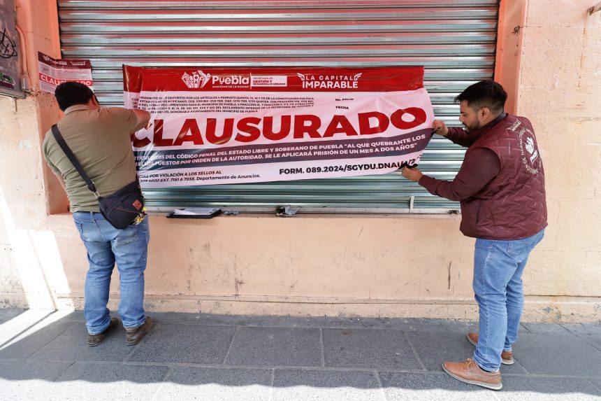 SSC Puebla clausura 13 negocios con venta de alcohol; la mayoría por temas administrativos