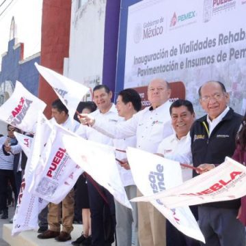 Puebla es premiado por Pemex y superará meta para dignificar más de 5 mil vialidades