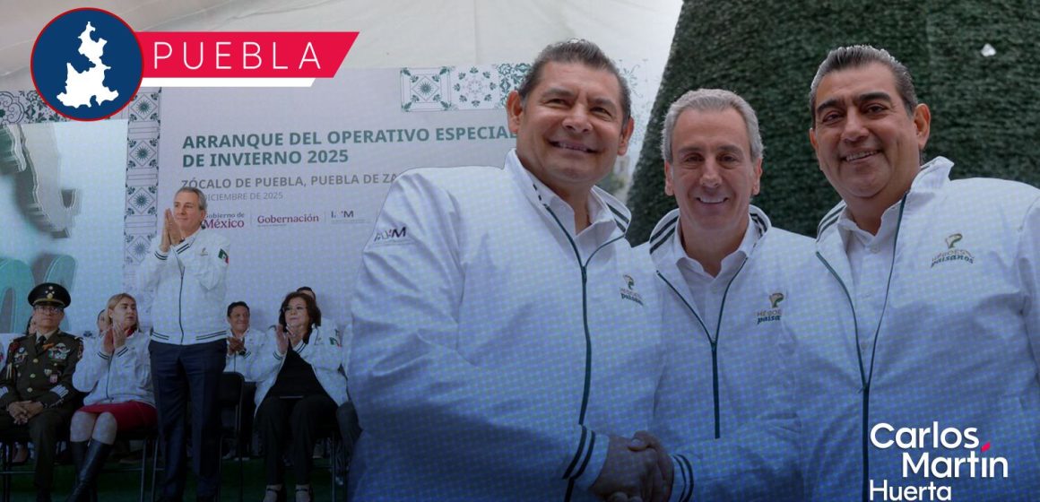 Alejandro Armenta - Sergio Salomón - Héroes Paisanos Armenta y Sergio Salomón dan arranque al operativo “Héroes Paisanos” en Puebla