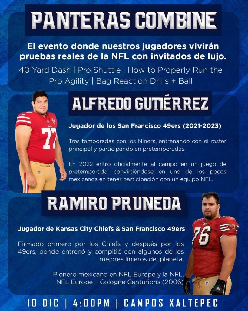 Anuncian el Panteras Combine 2025 con jugadores de la NFL 3