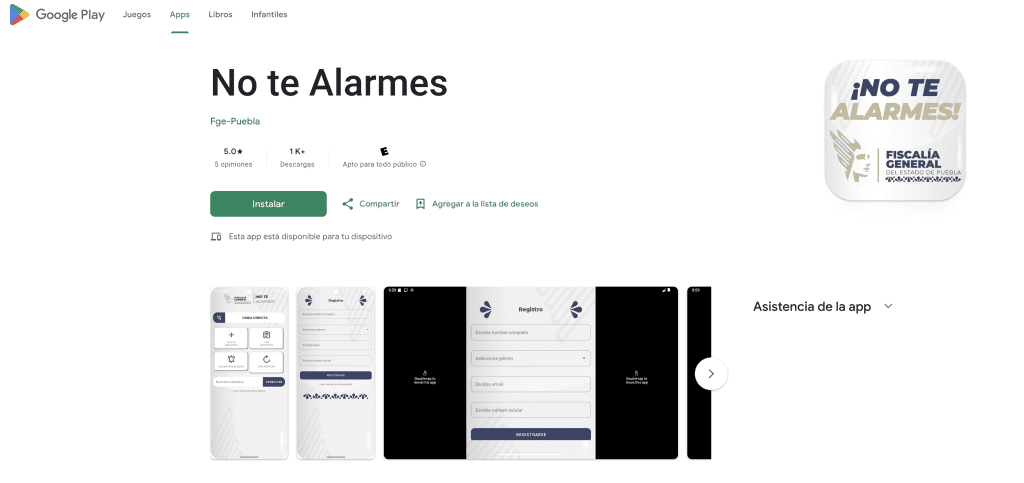 ‘No te Alarmes’: La App de la FGE para bloquear extorsiones telefónicas en Puebla 1 Aplicacion No te Alarmes Android
