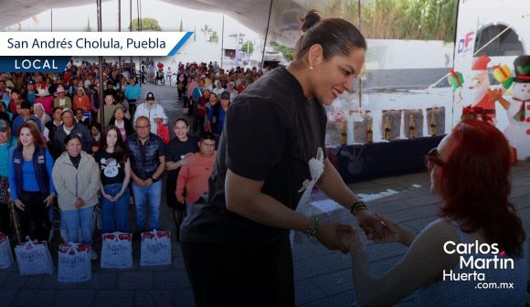 Arranca en San Andrés Cholula la entrega de Canasta Navideña 2025