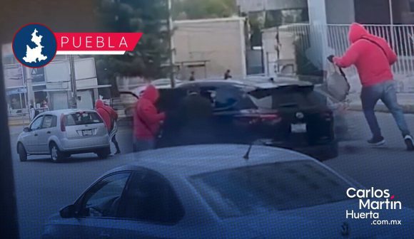 Asaltan a conductor y lo despojan de efectivo en la 25 Poniente y Bulevar Atlixco