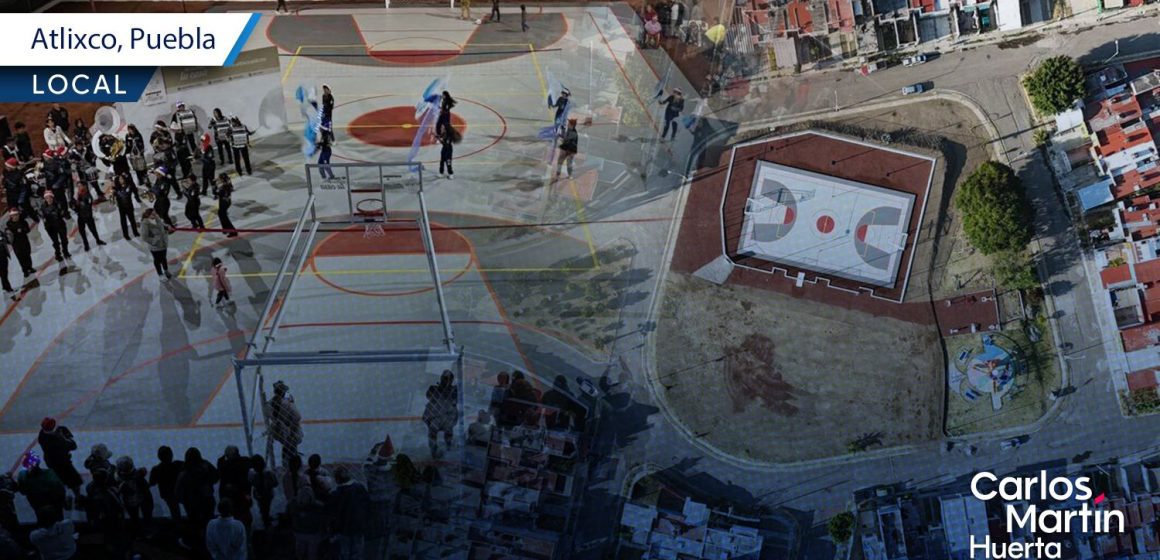 Atlixco inaugura nueva cancha pública en Santa Cruz Tehuixpango