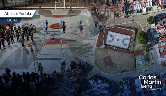 Atlixco inaugura nueva cancha pública en Santa Cruz Tehuixpango