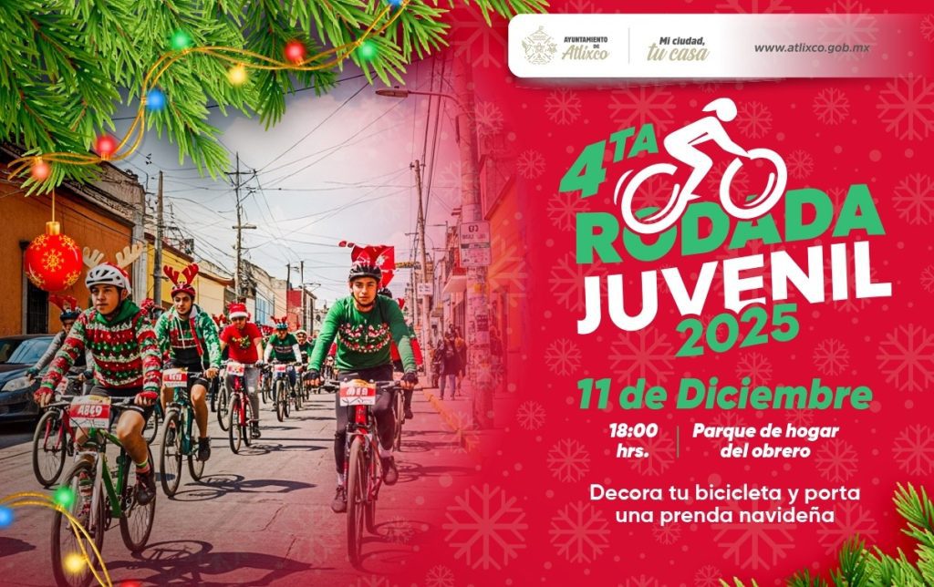 Atlixco invita a la Cuarta Rodada Juvenil 2025 1 Atlixco invita a la Cuarta Rodada Juvenil 2025